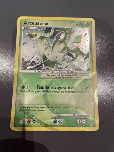 CARTE POKÉMON PLATINE Arceus AR2 Arceus 90PV SECRETE HOLO RARE FR