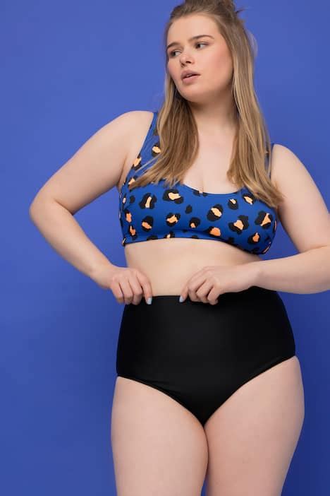 Slip De Bikini Braguita Cintura Alta Negro Ulla Popken