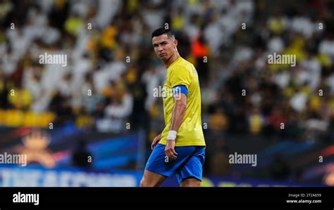 Cristiano Ronaldo D Al Nassr Fc En Action Lors Du Match Al Nassr Fc