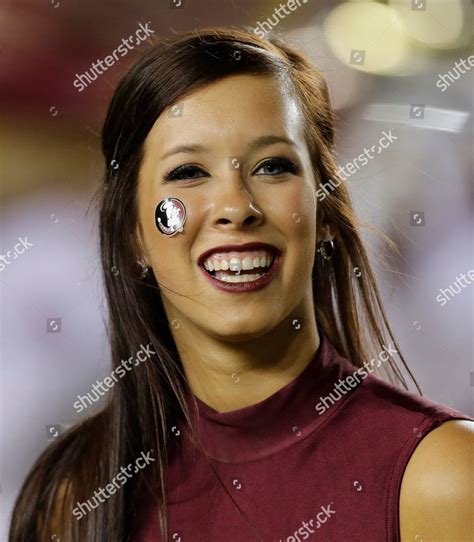 Florida State Cheerleader Before Ncaa College Editorial Stock Photo