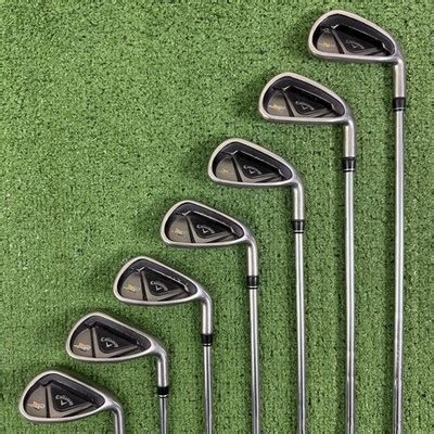 Callaway X2 Hot Iron Set 6 PW AW SW Speedstep 85 Steel Stiff Flex 1 2