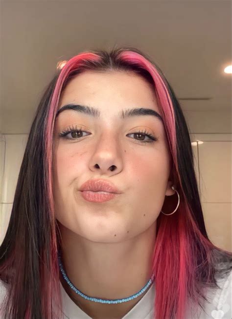 Charli Damelio Peinados Pelo Pelo Rosa