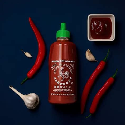 Sriracha Hot Chili Sauce Spicy Flavorful Asian Condiment