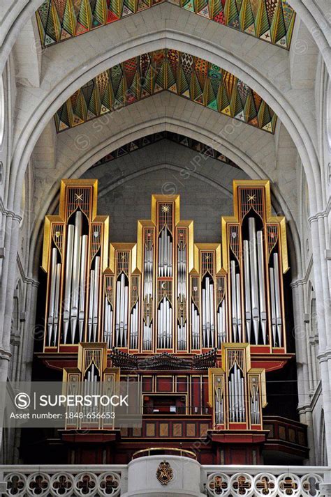 Interior View Organ Catedral De Nuestra Senora De La Almudena Santa