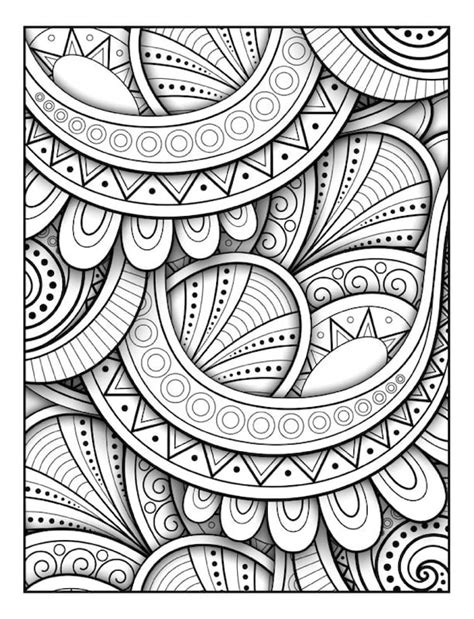 Stunning Patterns Adult Coloring Book Mandala Coloring Pages Etsy