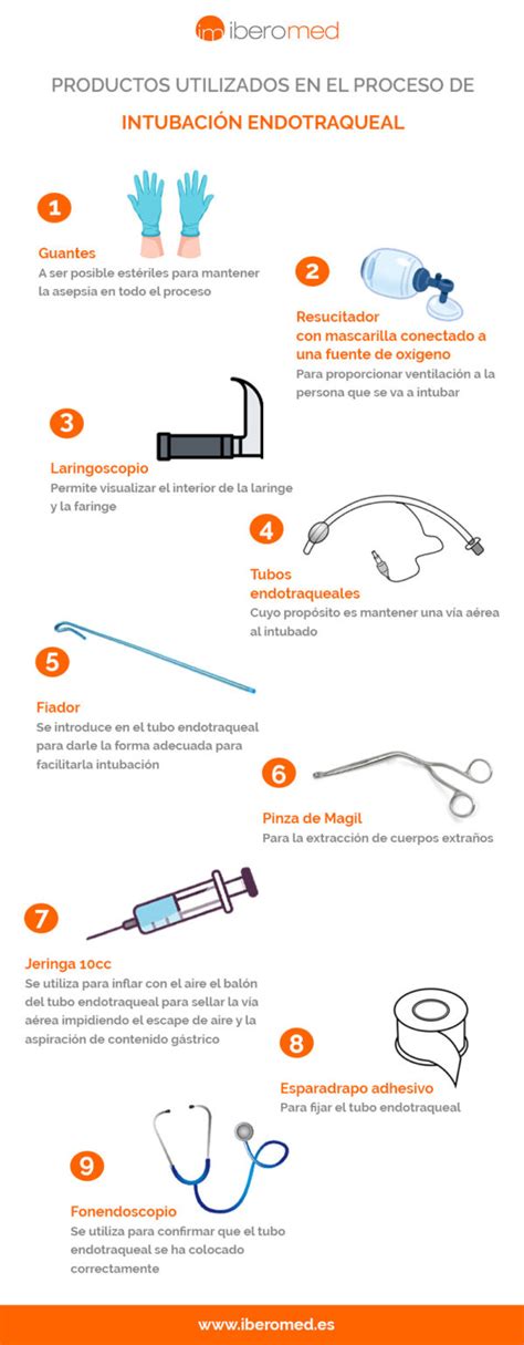 Infograf A Material Para Una Intubaci N Endotraqueal Blog Iberomed