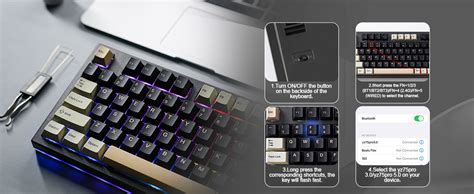Yunzii Yz Hot Swappable Wireless Gaming Mechanical Keyboard Rgb Backlights Bt G