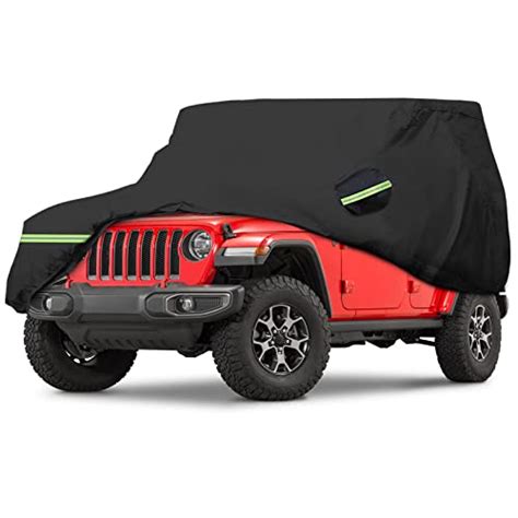 Wrangler 4 Door Car Cover Waterproof All Weather Protection Snow Proof Suv Cover With Zipper