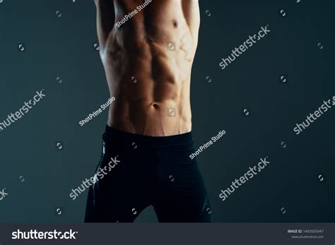 Athletic Man Muscular Naked Torso Iphone Stock Photo Shutterstock