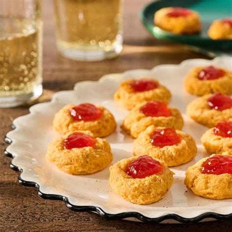 Pimento Cheese Thumbprint Crackers Recipe - How to Make Pimento Cheese ...