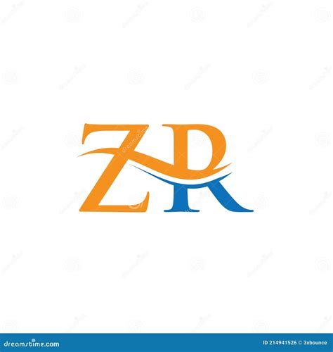 ZR Logo Design. Initial ZR Letter Logo Design Stock Vector ...