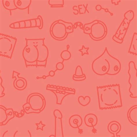 Sex Toys Seamless Pattern Royalty Free Vector Image