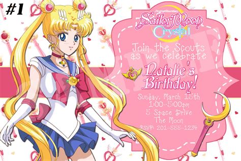 Free Printable Anime Birthday Invitations