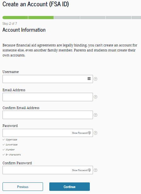 Filling Out The 2023-2024 FAFSA: Get Your FSA ID