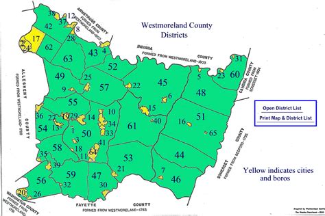 District Map Westmoreland County Pa Official Website