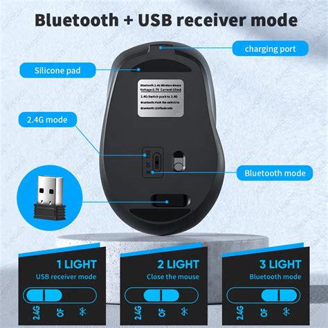 Aieach Rat N Inal Mbrico Recargable Con Bluetooth Perif Rico