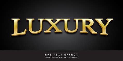 Efecto De Texto Editable 3d De Lujo Vector Premium