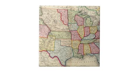 map   united states  territories ceramic tile zazzle