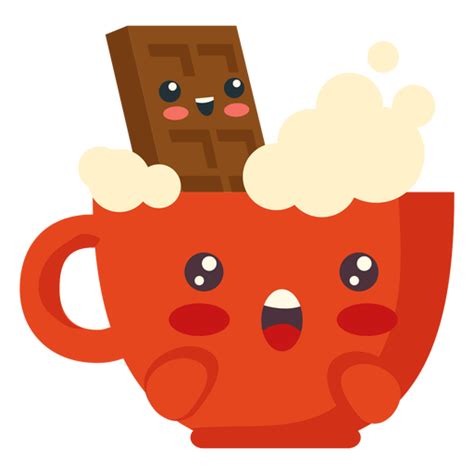 Kawaii Hot Choco Transparent PNG SVG Vector File