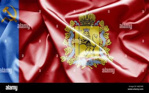 Flag of Vladimir (Russia Stock Photo - Alamy