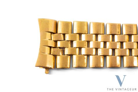 Gay Freres Bracelet Gf 18k Solid Yellow Gold From 1950 The Vintageur