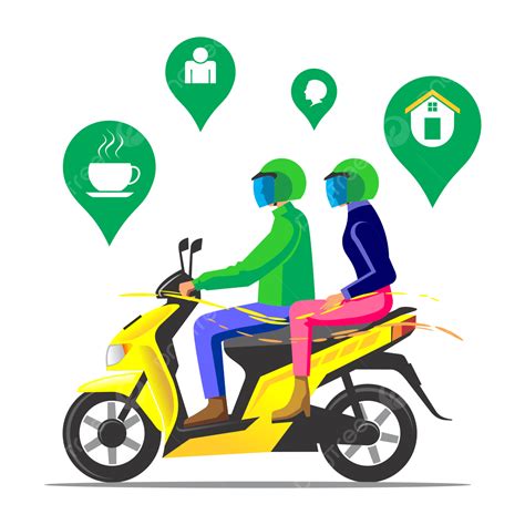 Gambar Ojek Png Vektor Psd Dan Clipart Dengan Background Transparan