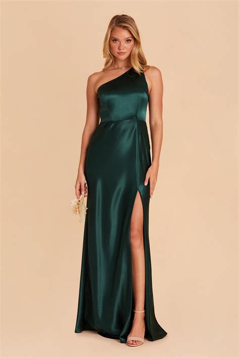 Satin Emerald Green Bridesmaid Dresses