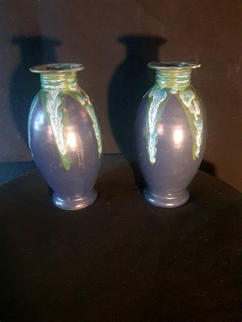 Proantic Paire De Vases Art D Co