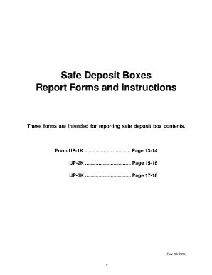 Fillable Online Lgs Unclaimed Property Safe Deposit Boxes Report Forms