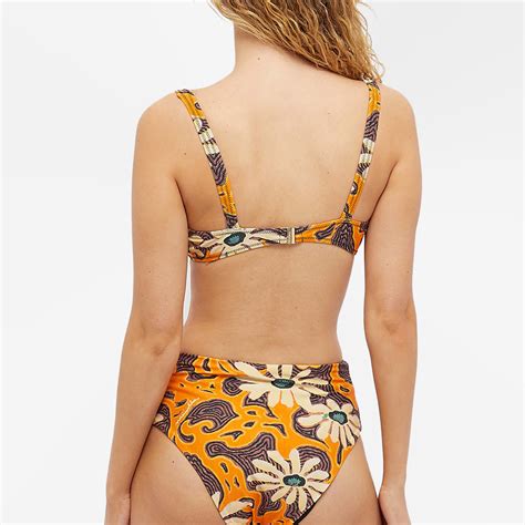 Nanushka Women S Bente High Rise Bikini Bottoms In Arte Povera Floral