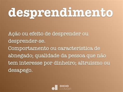 O Que Significa Desprendimento