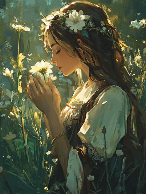 beautiful fantasy art fairy  forest art magical forest digital art