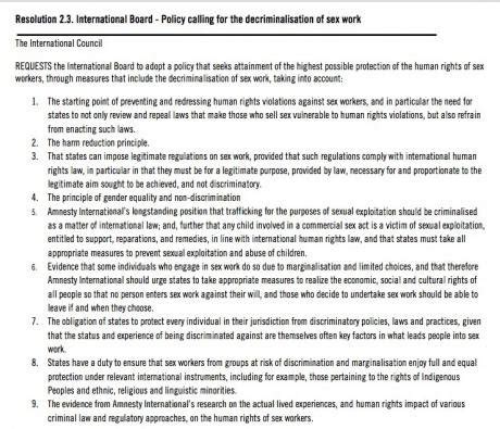 Disappearing Sex Workers In The Amnesty International Debate Opendemocracy