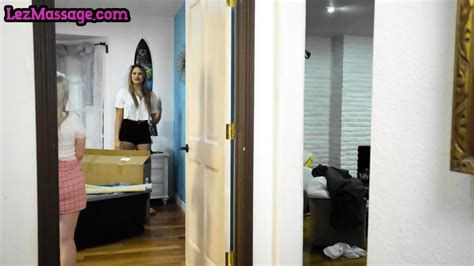 Massaging Lesbian Bitches Lick Pussies In Position