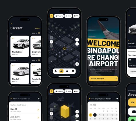 Sinport - Singapore Airport navigation app. Full service studio for