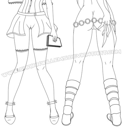 Charlotte And X 23 Naked Line Art By Heer0FSeiei Hentai Foundry
