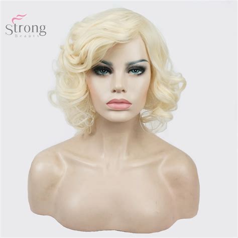 Strongbeauty Women S Wig Blonde Short Curly Hair S Vicedeal