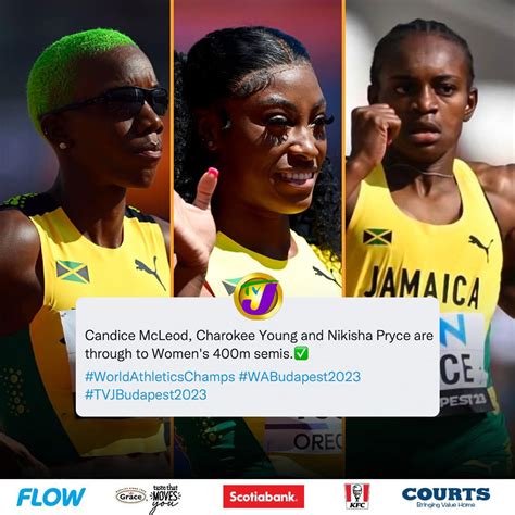The Women’s 400m semis spots are 🔒... - Television Jamaica