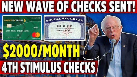 NEW WAVE OF CHECKS SENT 2000 4TH STIMULUS CHECKS DIRECT DEPOSIT