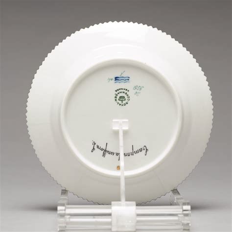 Assietter Sex Stycken Porslin Flora Danica Royal Copenhagen Danmark Tal Bukowskis