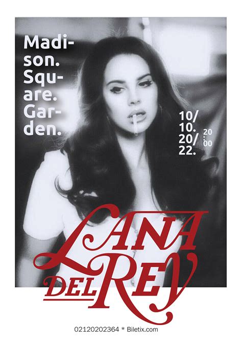 Lana Del Rey Concert Poster On Behance