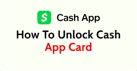 how to unlock your cash app card