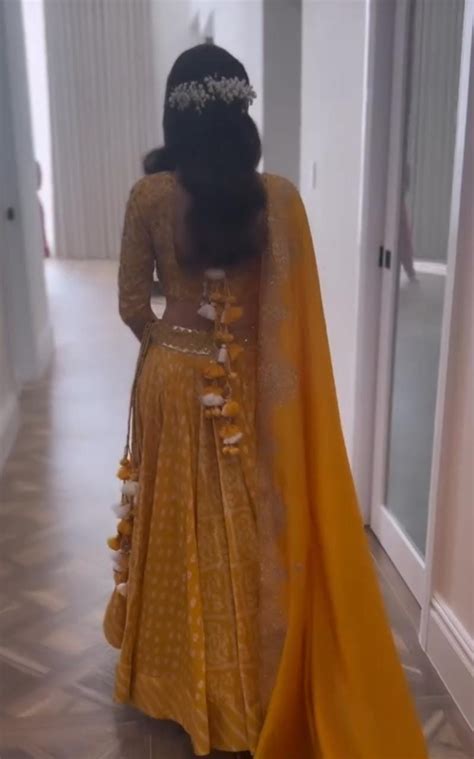 Manish Malhotra Bride Wore A Beige Gold Lehenga On Wedding Donned