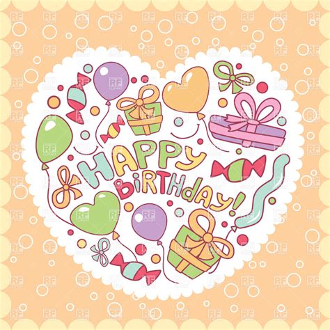 Happy Birthday Card Clip Art At Robert Pridgen Blog
