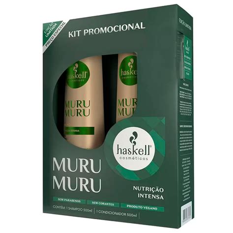 Shampoo E Condicionador Murumuru - Kit Shampoo e Condicionador Haskell Murumuru | Nutrição - Lojas Rede