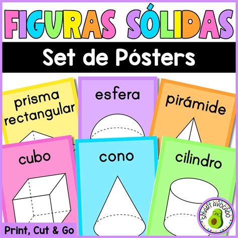 Figura Solidas Geometricas - Figuras Geométricas Sólidas 3D Posters Para El Aula | Afiches O ...