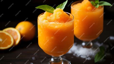 Premium Ai Image Homemade Frozen Aperol Spritz Slushy