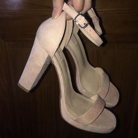 Forever Pinkish Nude Heels Only Worn Once Depop