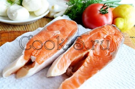 Семга с овощами - Пошаговый рецепт с фото | Блюда из рыбы и морепродуктов