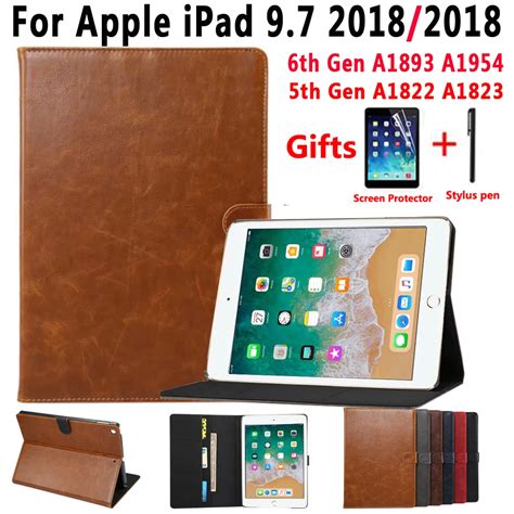 Премиум кожаный смарт-чехол для Apple iPad 9,7 6 6th поколения A1893 ...
